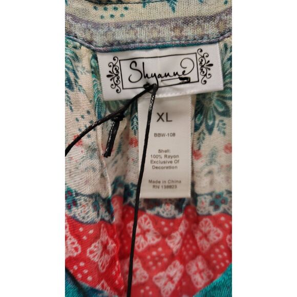 NWT Boho multi color flowy summer top - Picture 3 of 6